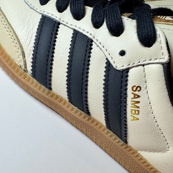 NWT Adidas Samba White and Black Sneakers, Size 8 (men’s 6.5) - Picture 9 of 16
